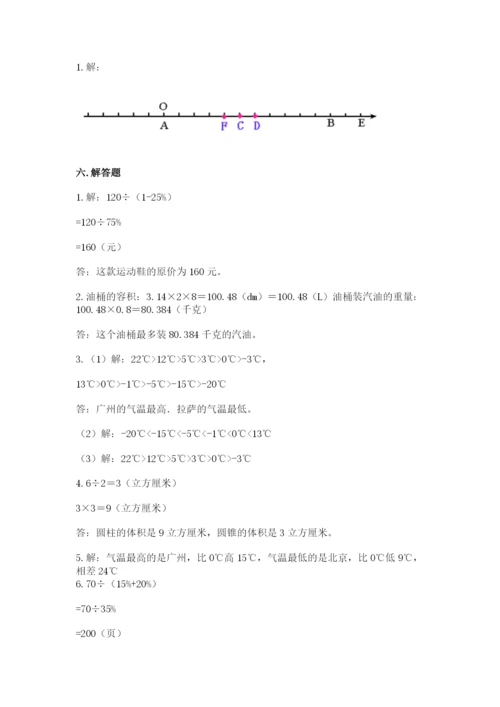 人教版六年级下册数学期末测试卷精品【基础题】.docx