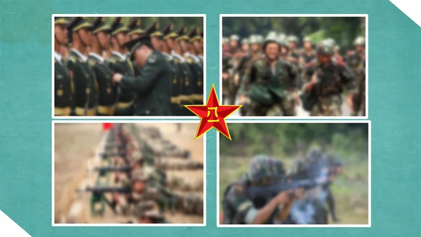 致敬老兵革命部队解放军PPT