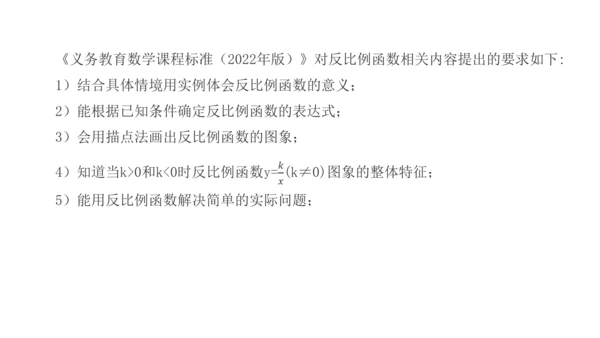 第二十六章 反比例函数（单元解读） 课件（共12张ppt）