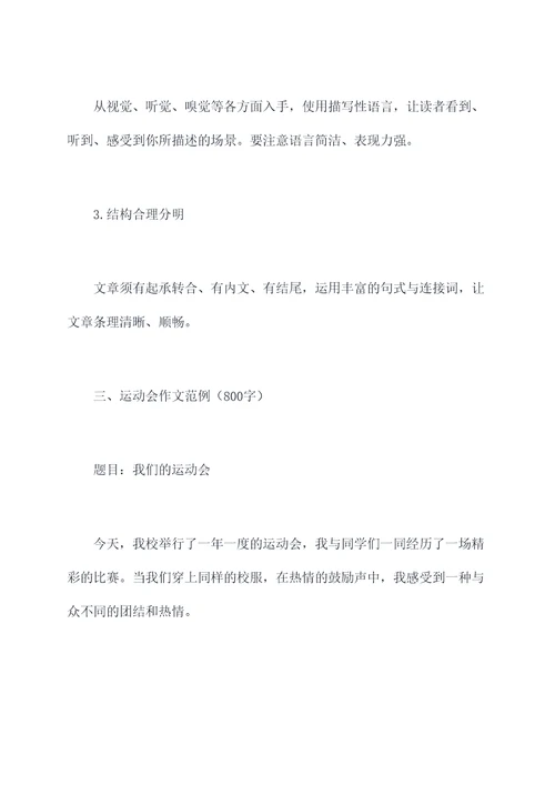 有趣的运动会作文教学课件
