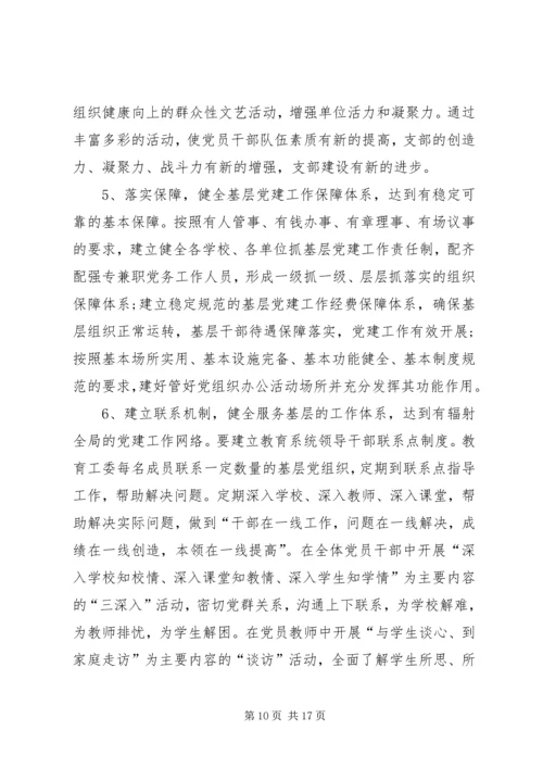 市教育系统党建工作创先争优工作意见.docx