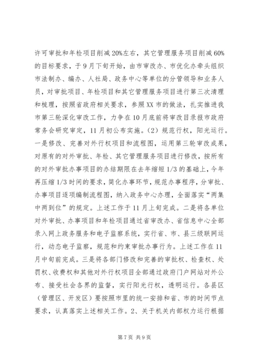 关于全省规范机关内部权力运行现场会议精神传达贯彻意见 (2).docx