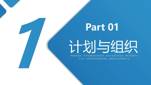 蓝色简约风学校教学常规管理培训PPT课件教师培训