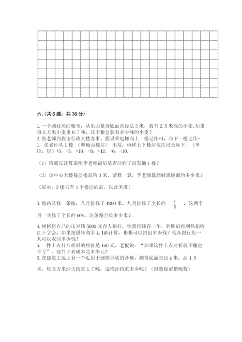小学数学六年级下册竞赛试题含答案【培优a卷】.docx