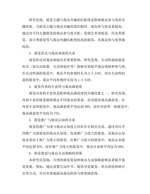 艺术展览的策划与观众互动研究