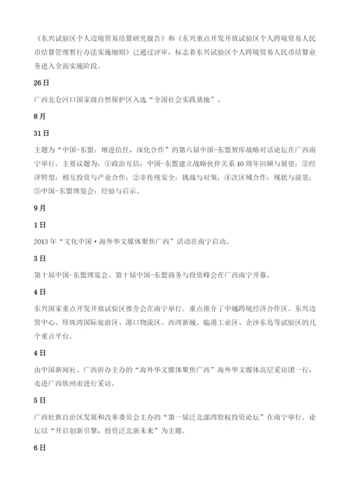 上半年广西北部湾经济区大事记.docx