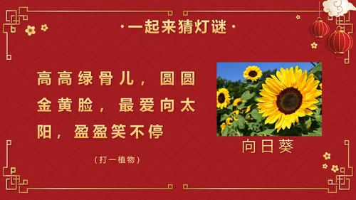 红色中国风正月十五元宵佳节班会课带内容PPT模板