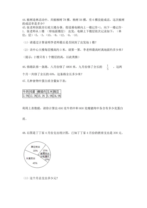小升初数学应用题50道附答案【满分必刷】.docx