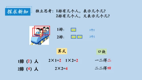 4.2.2     2、3、4的乘法口诀（课件）人教版二年级上册数学(共20张PPT)