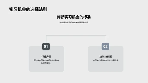 实习引领职场之路