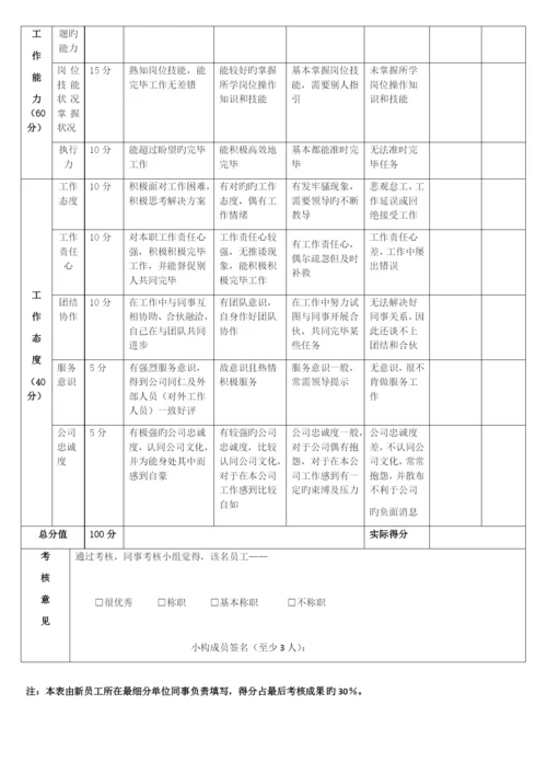 新员工试用期考核表(样本).docx