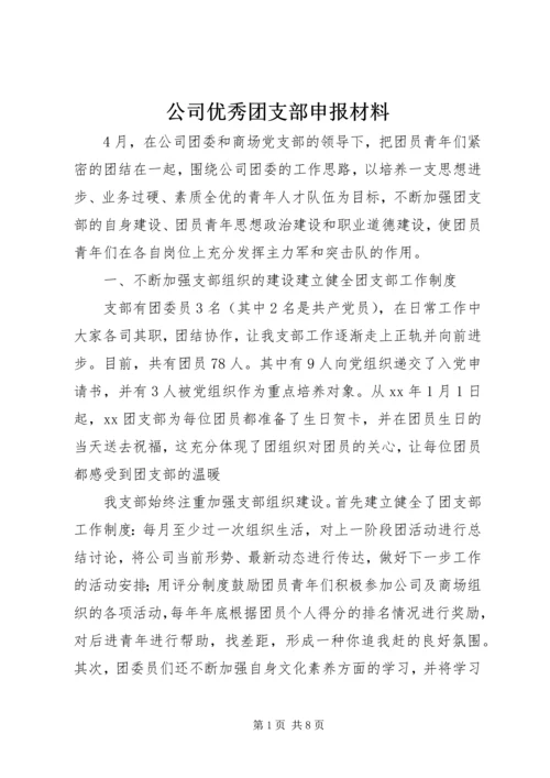 公司优秀团支部申报材料 (3).docx