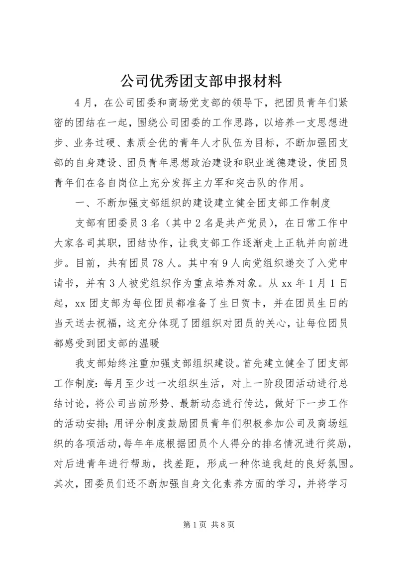 公司优秀团支部申报材料 (3).docx