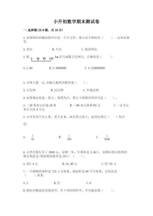 小升初数学期末测试卷（综合卷）.docx