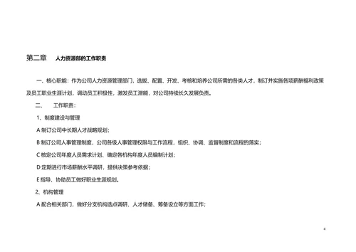公司人力资源管理制度范本通用