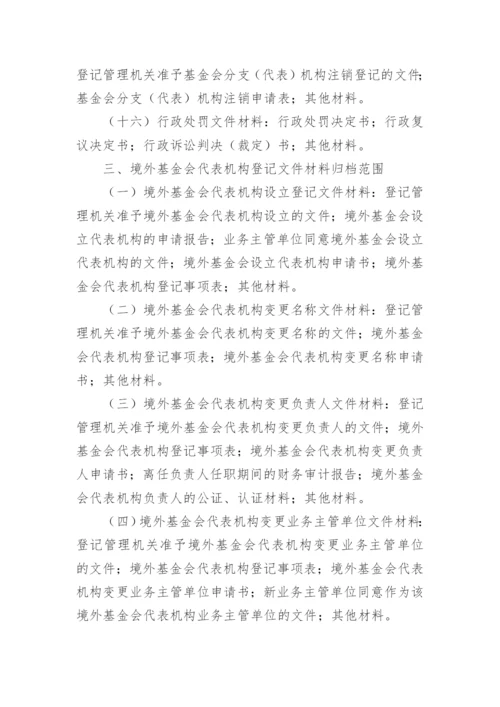 社会团体档案管理制度.docx