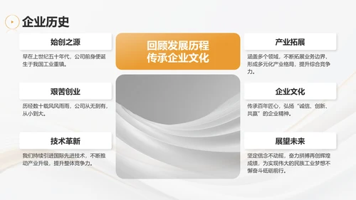 灰色简约风通用行业企业宣传PPT模板