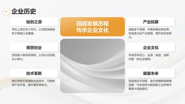 灰色简约风通用行业企业宣传PPT模板