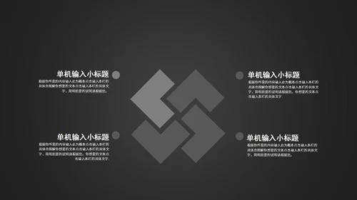 暗黑商务风企业计划书PPT模板