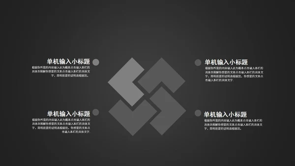 暗黑商务风企业计划书PPT模板
