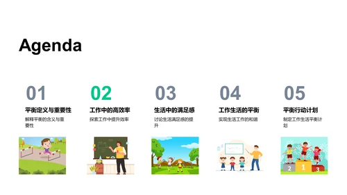 工作生活平衡讲座PPT模板
