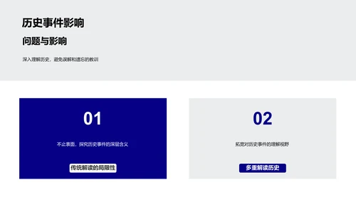 历史事件批判解读PPT模板