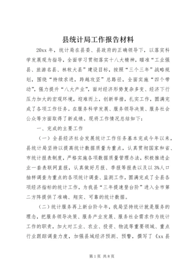 县统计局工作报告材料 (5).docx