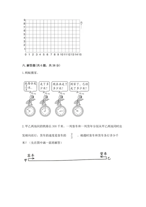 人教版六年级上册数学期中测试卷附参考答案【夺分金卷】.docx