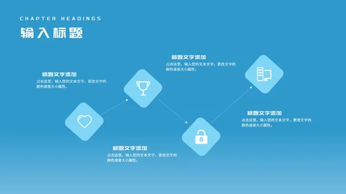 简约风蓝色公司项目进度工作报告PPT模板