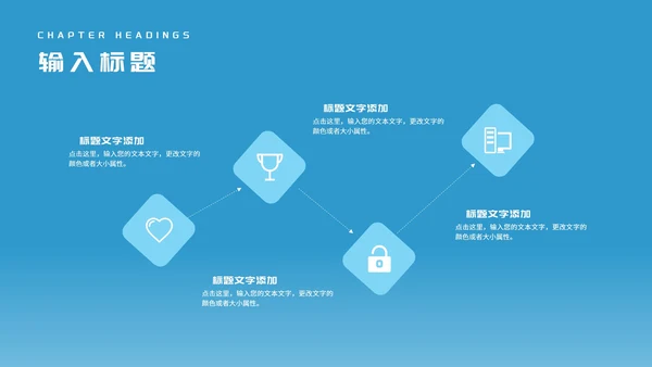 简约风蓝色公司项目进度工作报告PPT模板