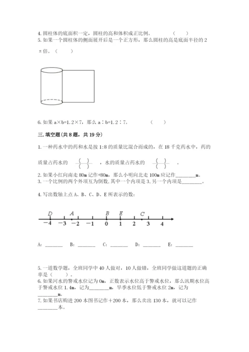 廊坊市大城县六年级下册数学期末测试卷精编.docx