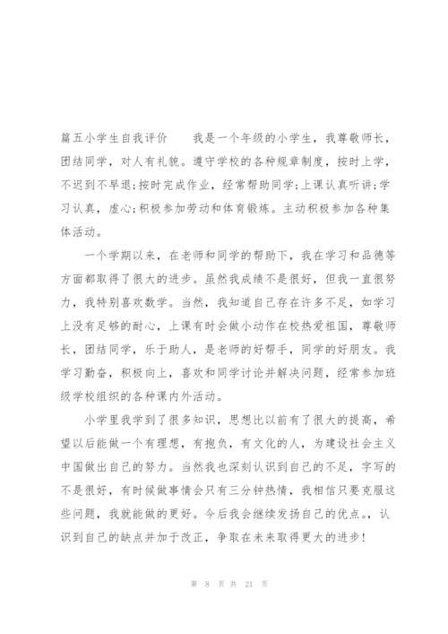 小学生自我评价范文(6篇).docx