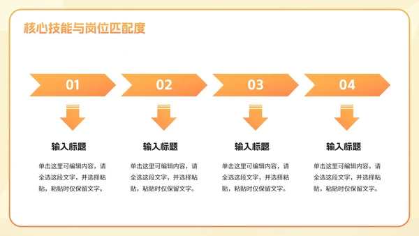 橙黄色渐变大学生实习自我介绍PPT模板