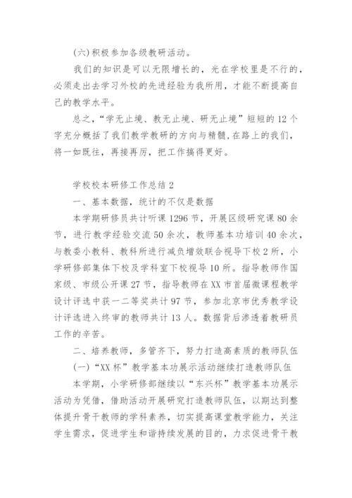 学校校本研修工作总结.docx