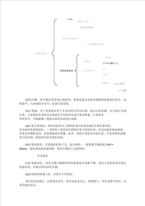 注浆工程防水施工标准规范