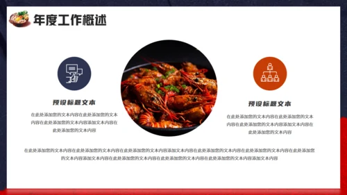 韩式料理_餐饮行业年终工作总结汇报通用PPT