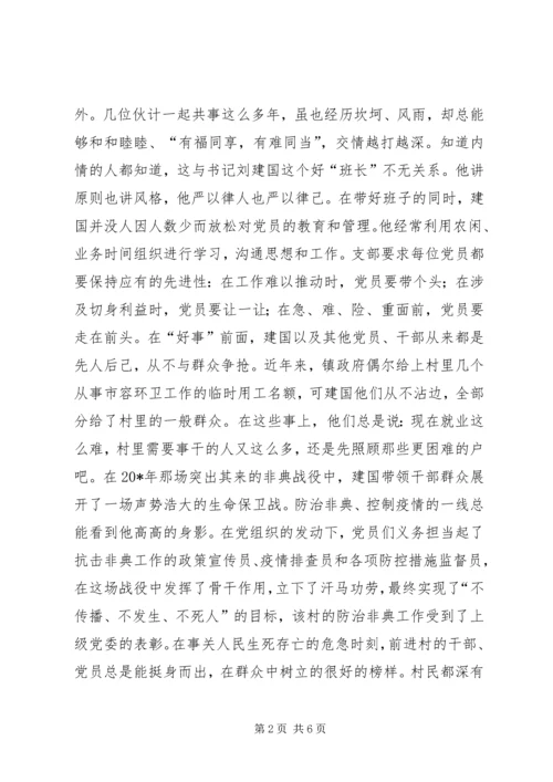 村党支部书记先进的事迹.docx