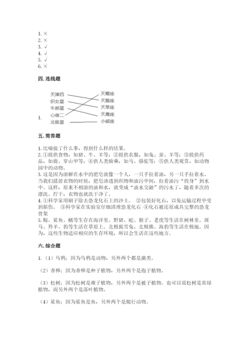 教科版六年级下册科学期末测试卷精品（基础题）.docx