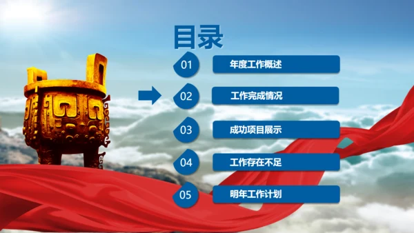 金色巨鼎成功商务风通用PPT