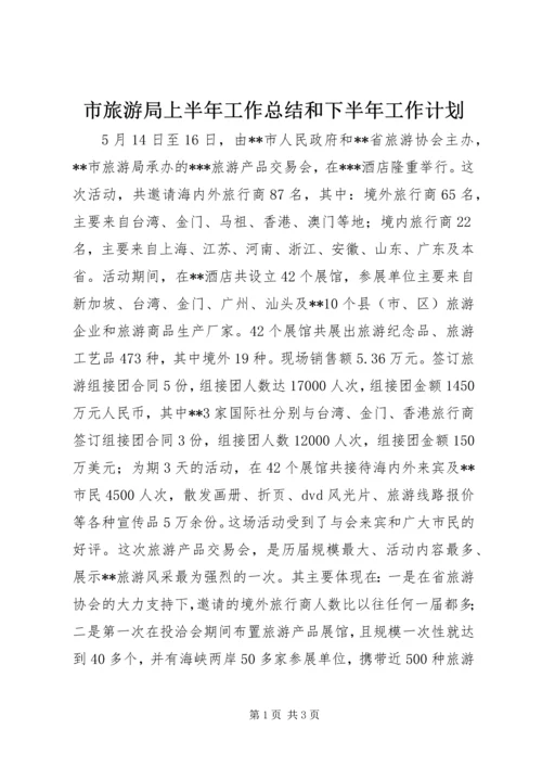 市旅游局上半年工作总结和下半年工作计划.docx