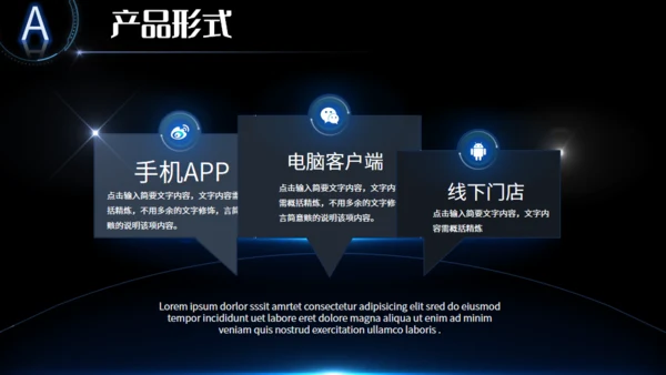 全球视野商业计划通用PPT模板