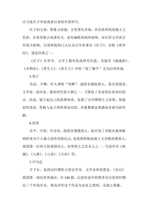 文学常识大合集.docx