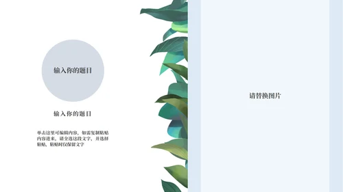 小清新婚礼策划方案PPT模板