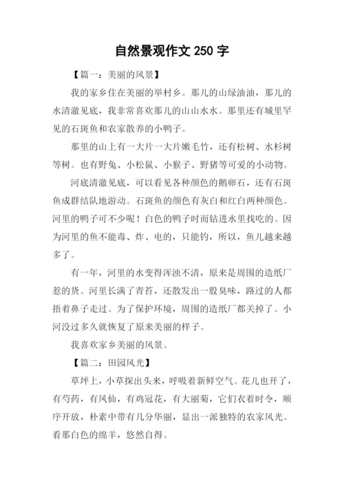 自然景观作文250字.docx