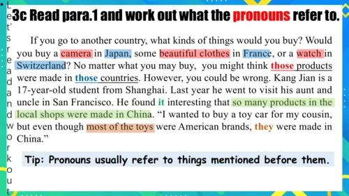 Unit 5 Section A 3a-3c Reading 小阅读 课件 人教新目标九年级全册Un