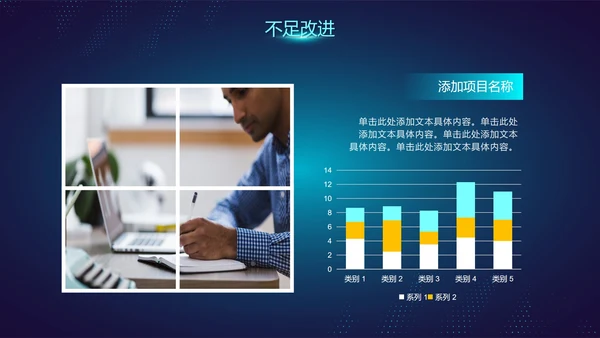 科技风渐变未来互联网年终工作总结PPT模板