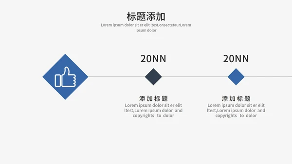 蓝色简约风工作汇报PPT模板