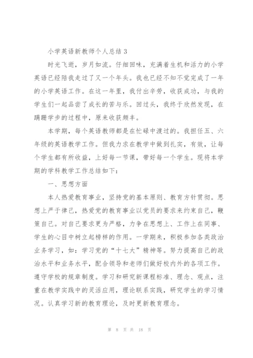 小学英语新教师个人总结5篇.docx