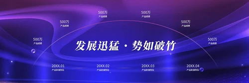 商务宽屏科技炫彩线条产品发布会新品发布会ppt模板