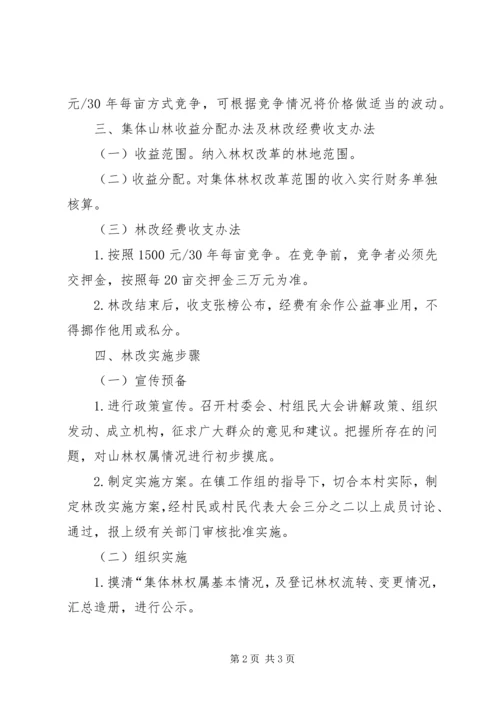 集体林权制度改革承包方案 (3).docx